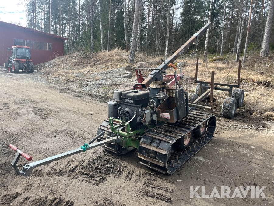 Minilunnare Myreback Maskin Oxen med boggievagn