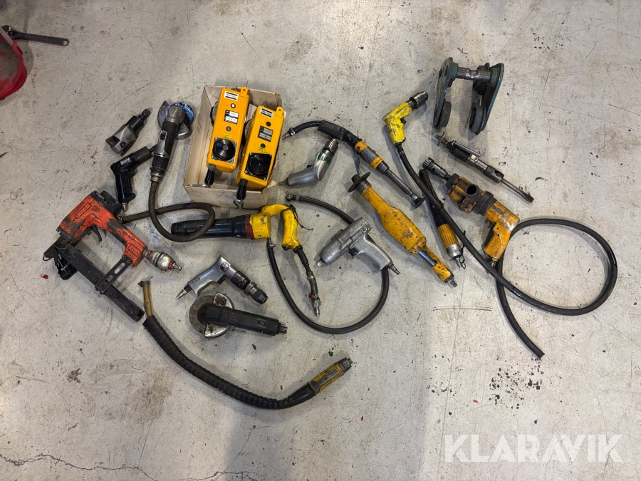 Diverse tryckluftsverktyg