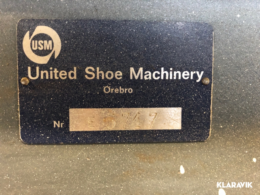 Pressmaskin United Shoe machinery