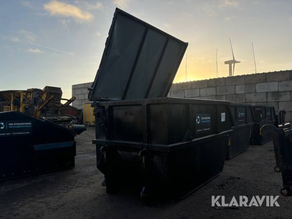 Liftdumpercontainer täckt 10 m3 Dinacon Stora BM