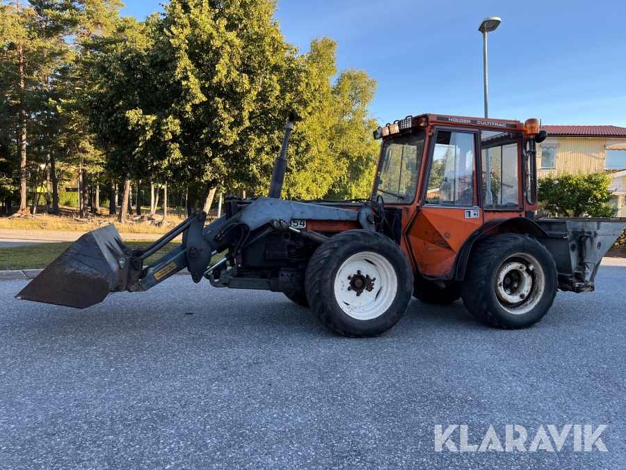 Redskapsbärare Holder C 60 med vikplog ,sandspridare och skopa