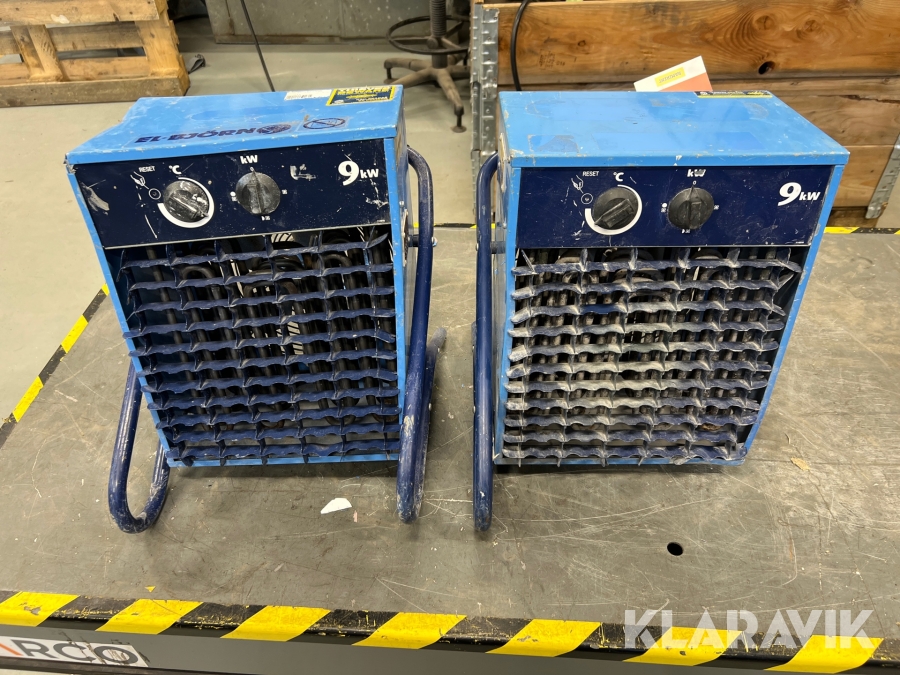 Varmluftsfläktar El-Björn VF 9B 2st