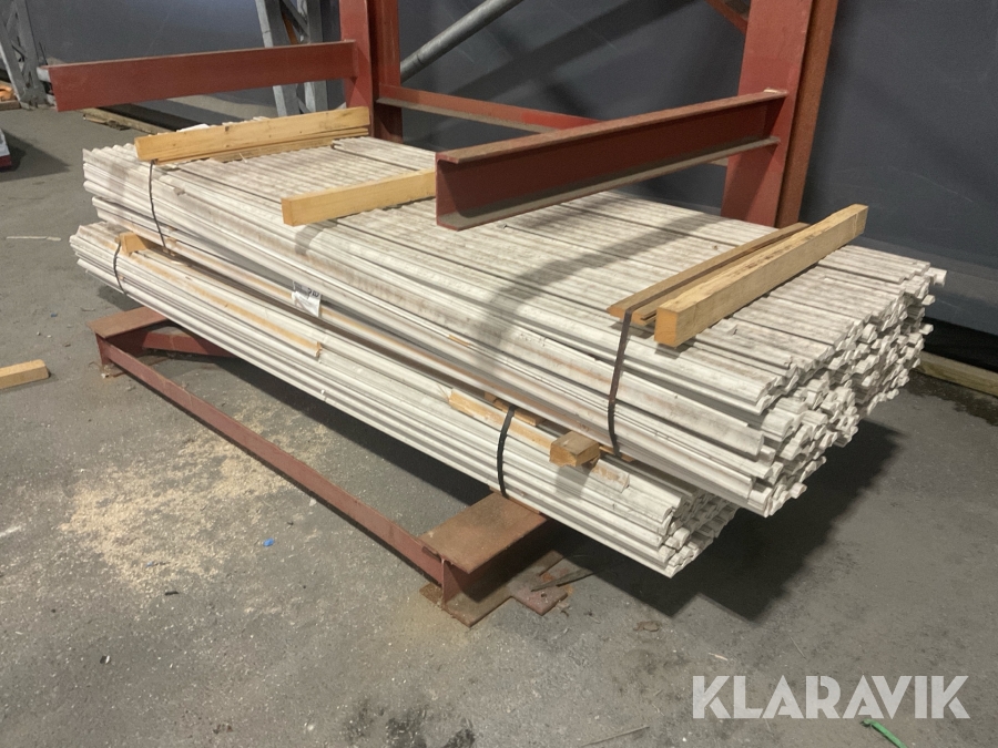 Lockläkt / Hattläkt 22x45x2700 Vit