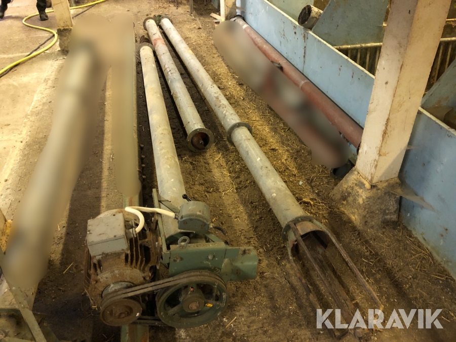 Spannmålsskruv Sveaverken 5tum 10meter med elmotor 