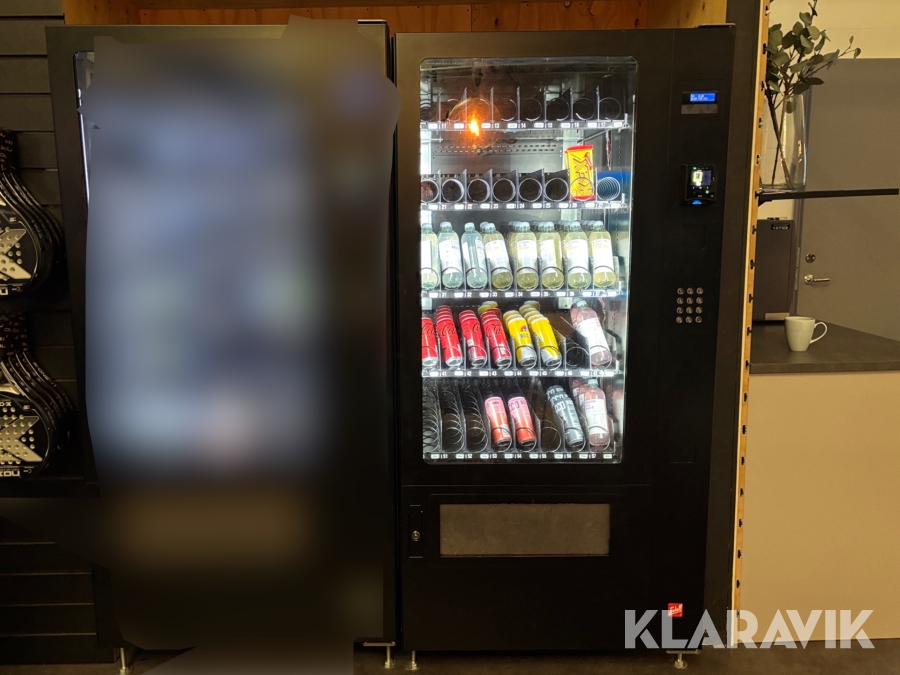 Varuautomat med kortbetalning och kyla