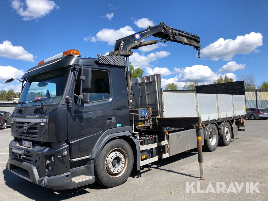 Brädgårdsbil  Volvo FMX 6x2*4 med kran