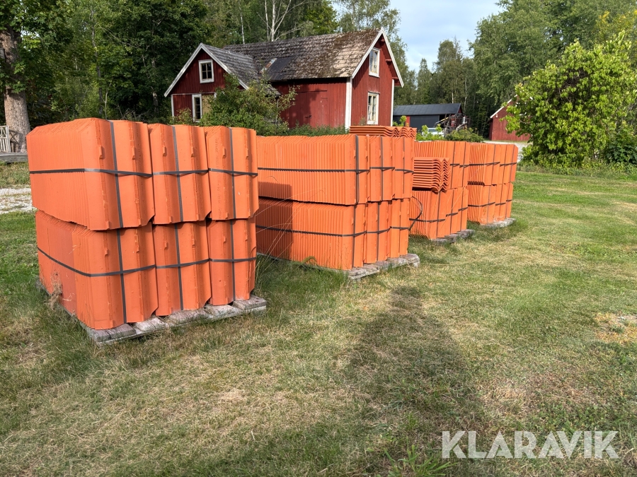 Takpannor Vittinge 2-kupiga lertegel