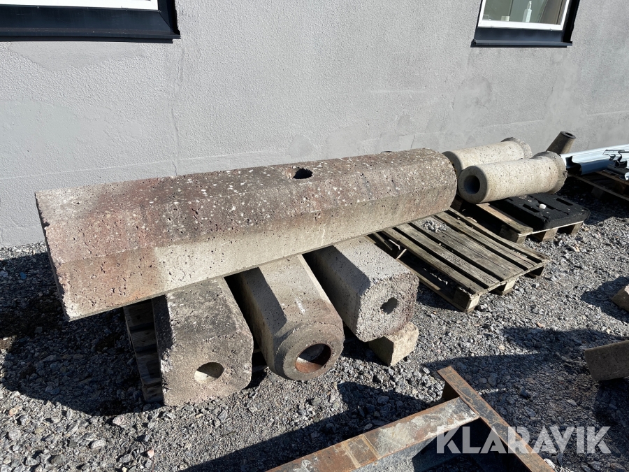 Betongfundament till belysning 6 st