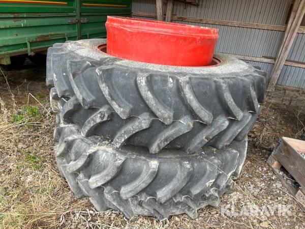 Dubbelmontage Alliance 520/85R42 med Spännare