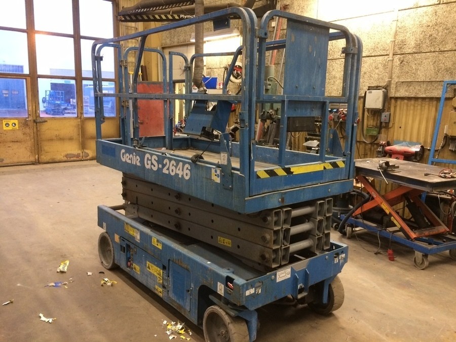 Batteridriven saxlift i Umeå