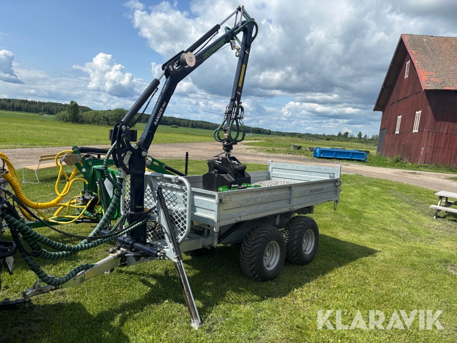 Avestavagnen Ranger PRO complete för ATV med hydraulmotor och ventilpaket