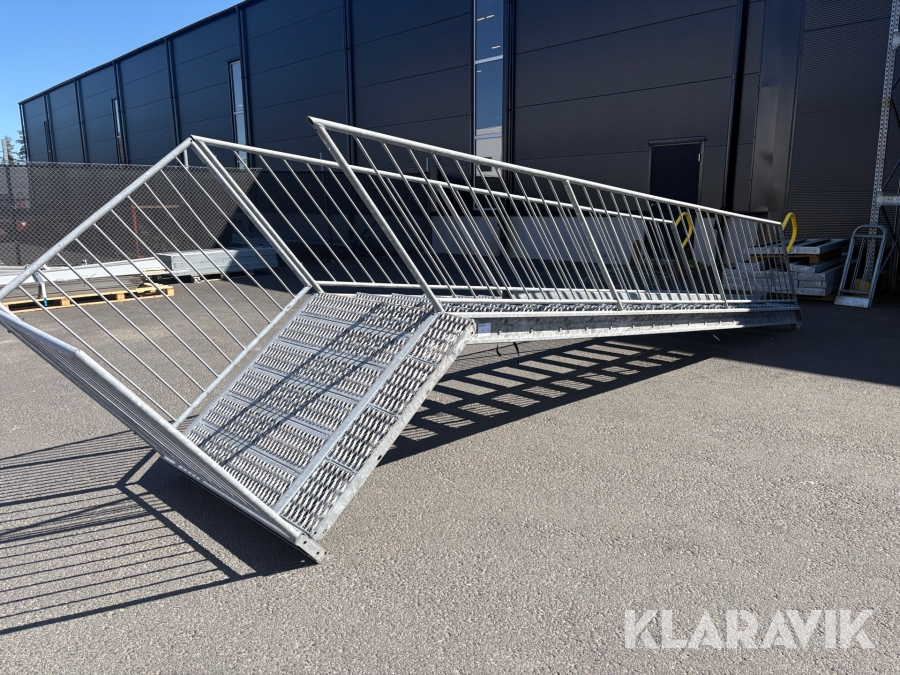 Brand/Utrymningstrappa Rak, varmgalvad