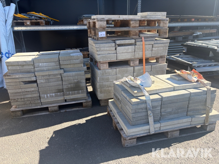 Parti med Stenplattor Blandade storlekar 200 st