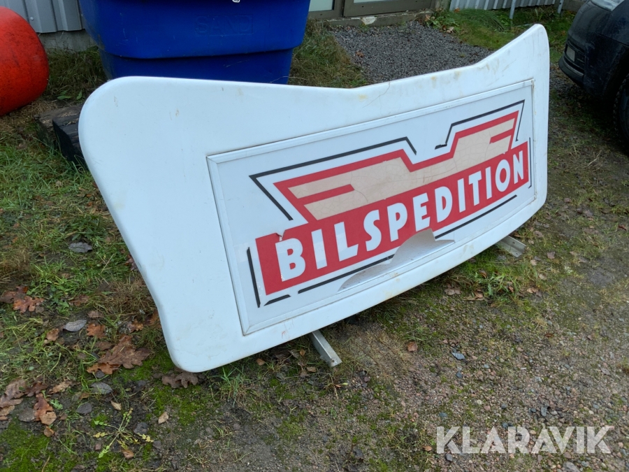 Takskylt för lastbil