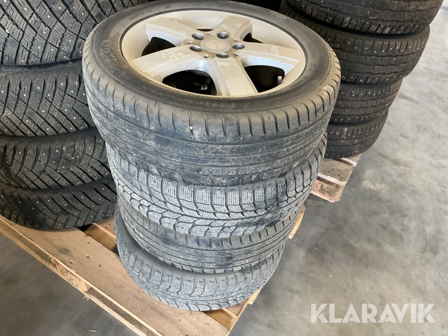 Vinter/sommardäck Goodyear/michelin Efficentgrip/X-ice 205/55R16 2st sommardäck 2st vinterdäck