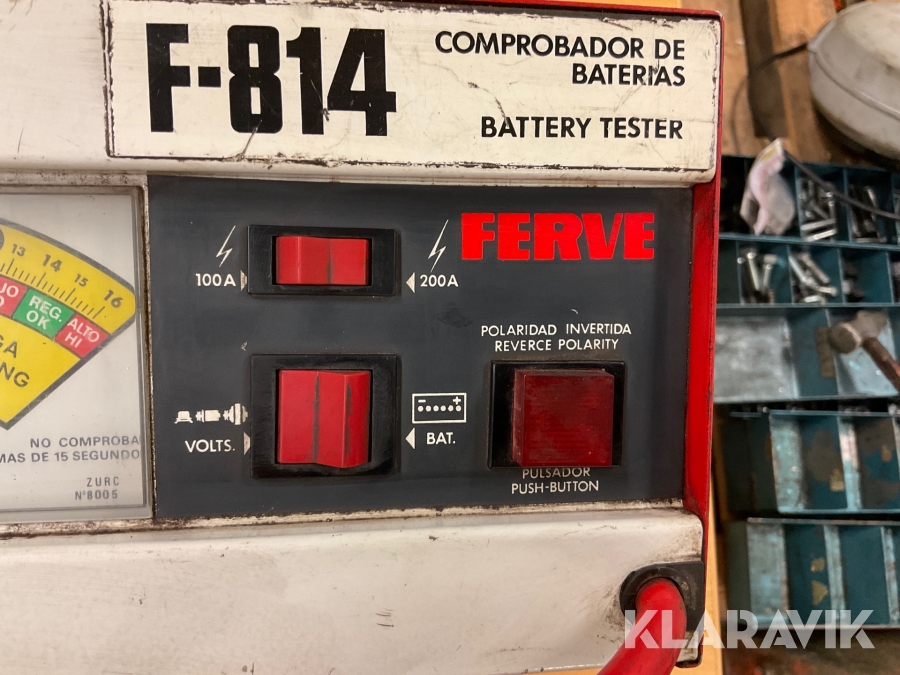 Ferve - FERVE F-814 comprobador de baterías - battery tester