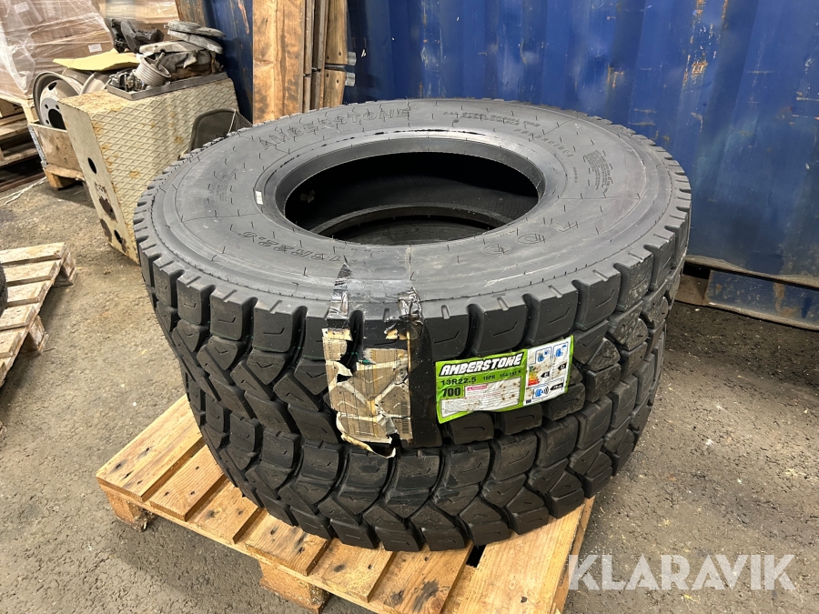 Lastbilsdäck Amberstone 13R22,5 700 mönster 2 st