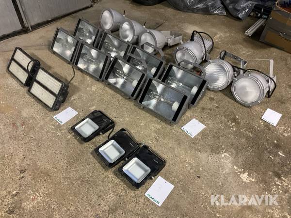 Bygg och gårdsbelysning blandat parti