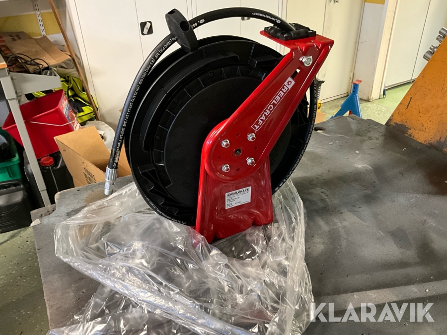 Slangvinda Reelcraft RT635-OMP för vatten och tryckluft, 11 m slang