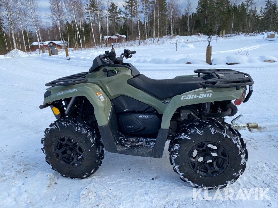 Fyrhjuling CAN-AM Outlander 570 pro med kombivagn