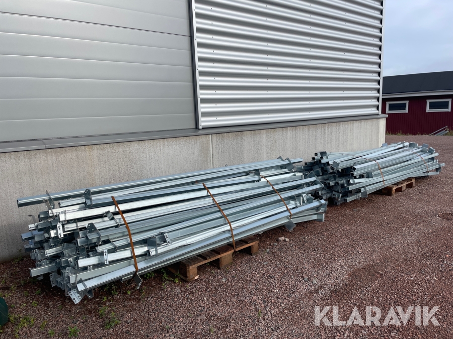 Genomkörningsskydd / pallstopp till pallställ, större parti