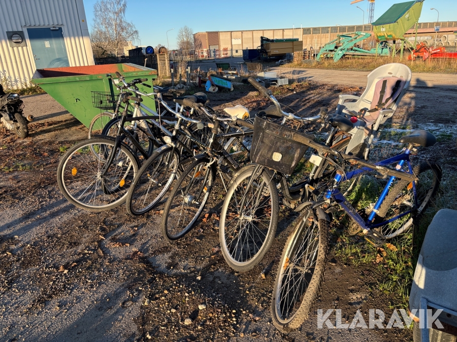 Cyklar olika modeller 8 st