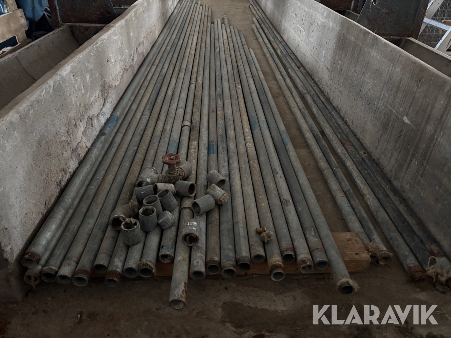 Galvade rör 25st 105meter