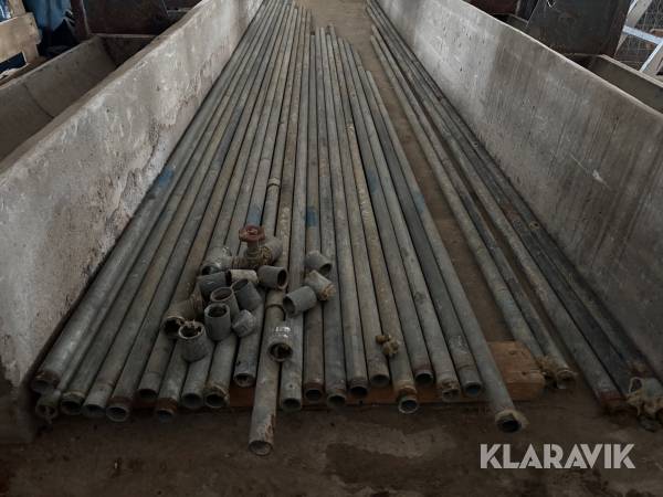 Galvade rör 25st 105meter