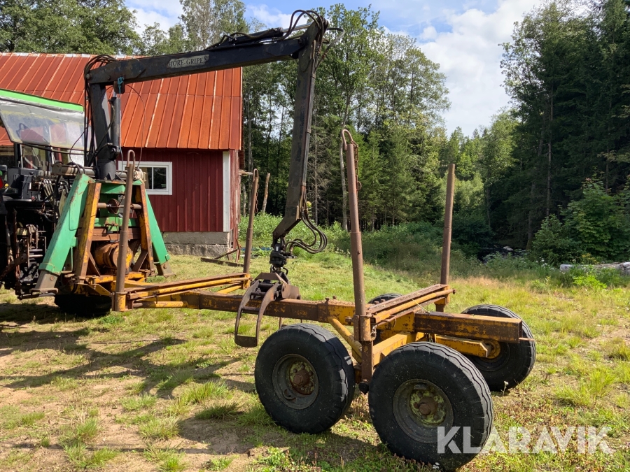 Timmervagn  med kran  