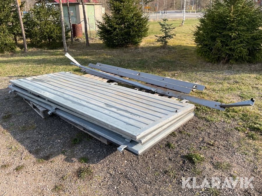 Vikport 3,4x3,6 EAB med gångdörr och karm