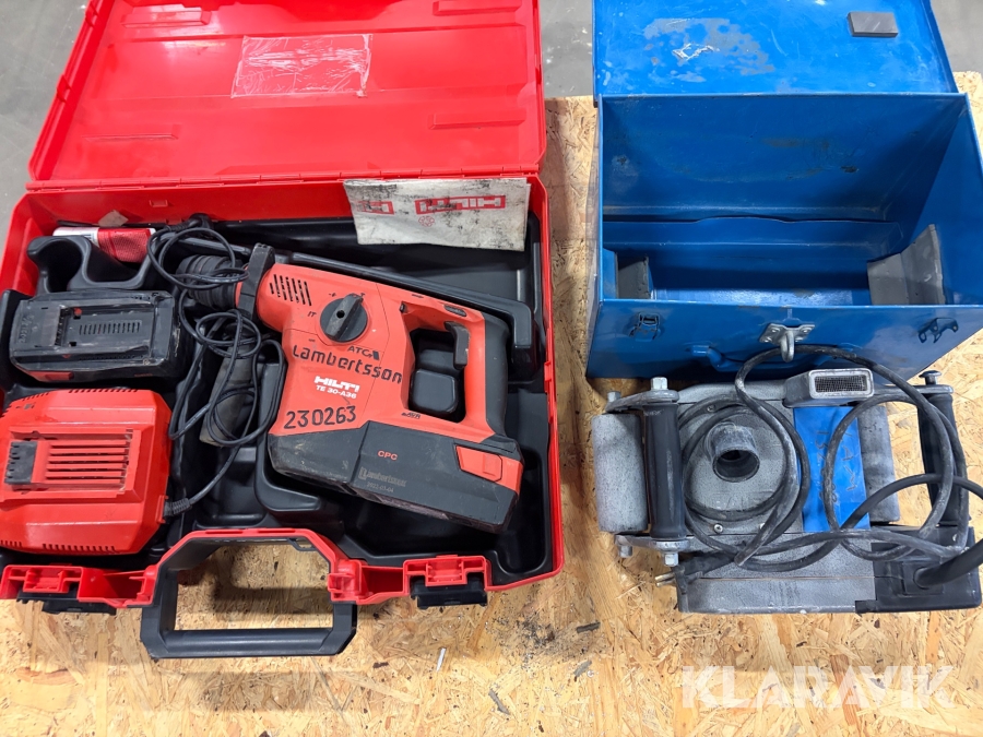 Kombihammare 1 st, Murspårfräs 1 st Hilti / Baier 