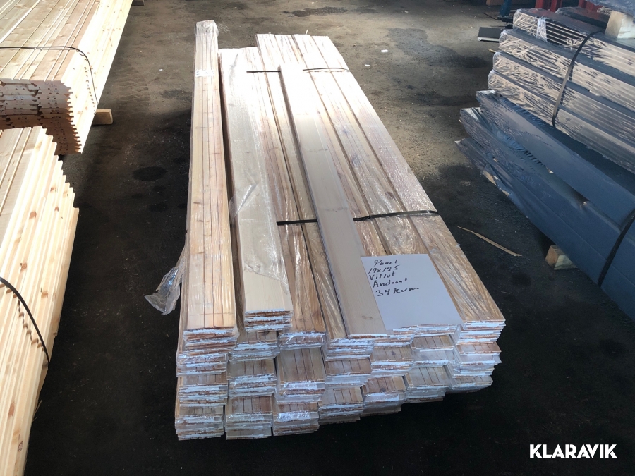 Panel 19x125 Vit lut