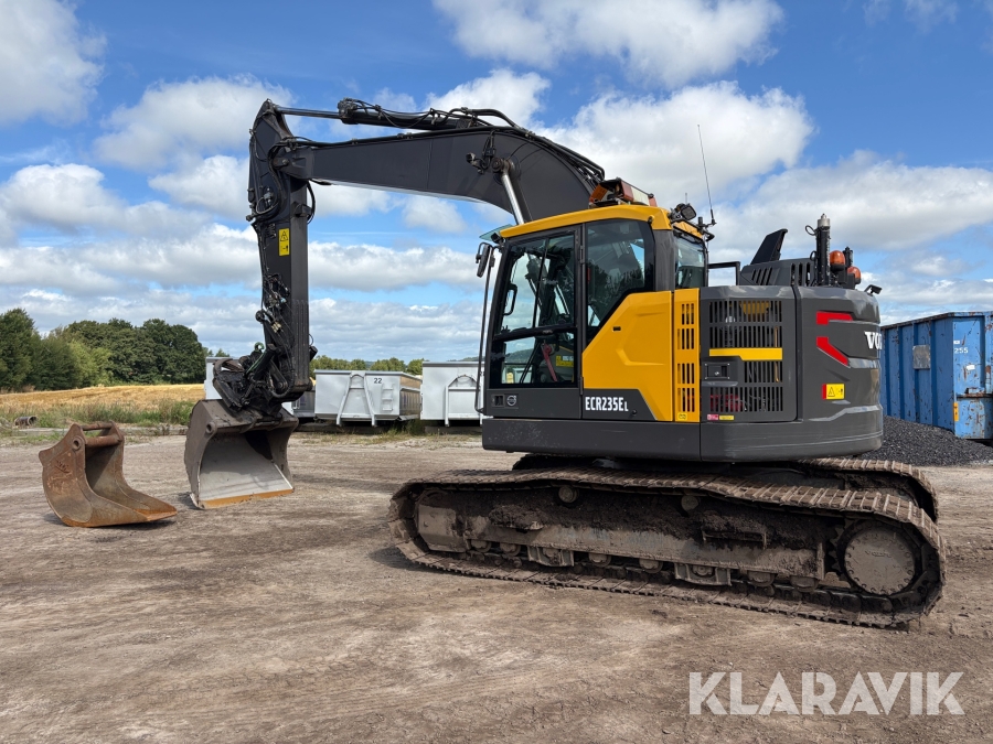Bandgrävare Volvo ECR235EL 2 skopor