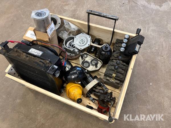 Blandpall med hydraulkomponenter 