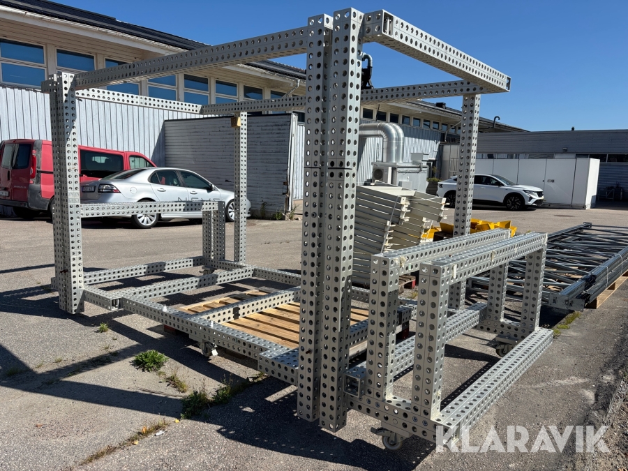 Ställning av Aluminiumprofiler. Witte Bleckede