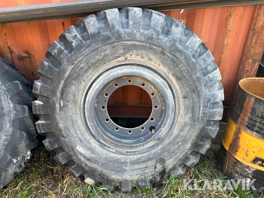 Däck på fälg Advance 16.00-25 1st