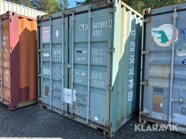 Container 40 fot ljusgrön