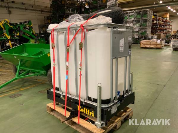Vagn för ATV med vattentank 800l Kellfri