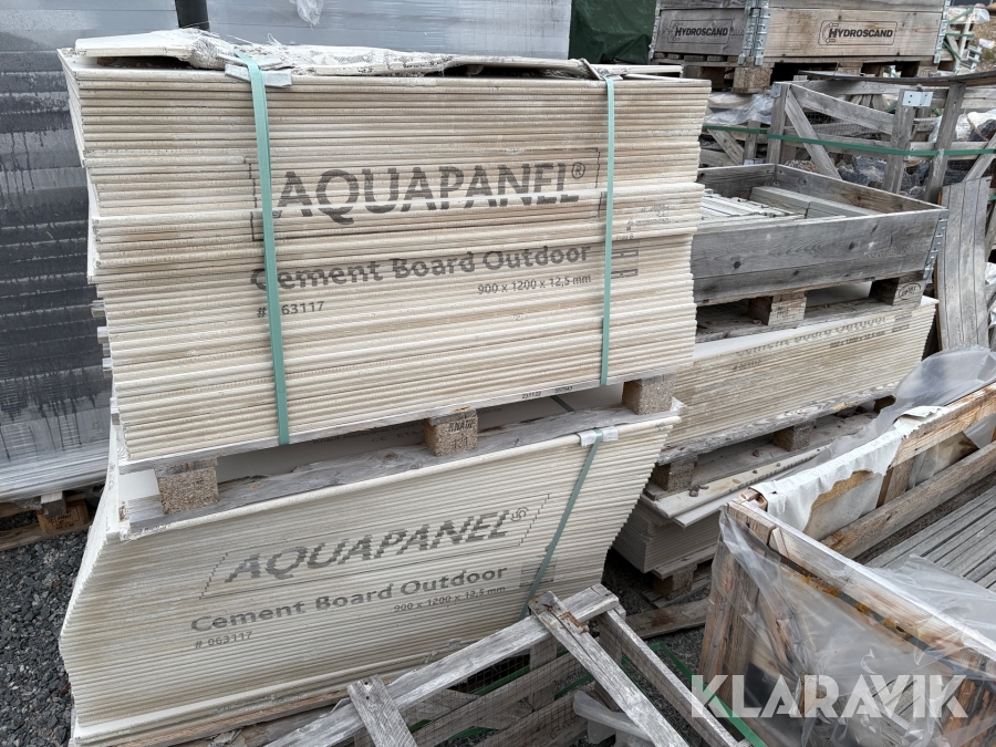 Cement board Aquapanel 900x1200x12.5mm 140st