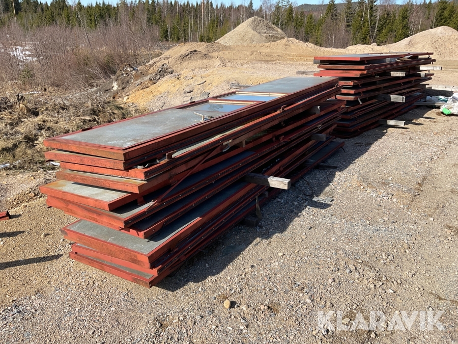 Verkstadsportar 4m x 4,45m 6 st