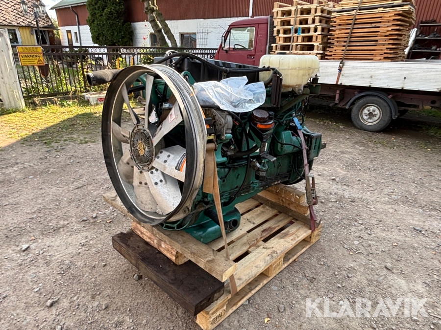 Lastbilsmotor Volvo D12A380 EC96 med koppling
