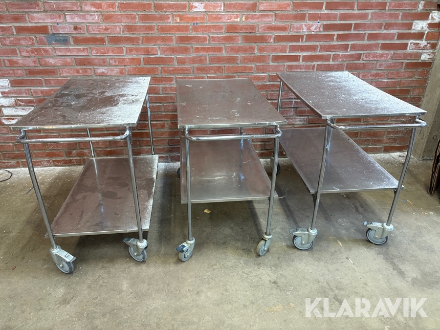 Serveringsvagnar 3 st