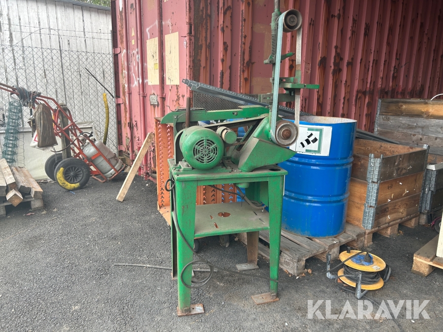 Bandslip med planslipning och sidoslipning  