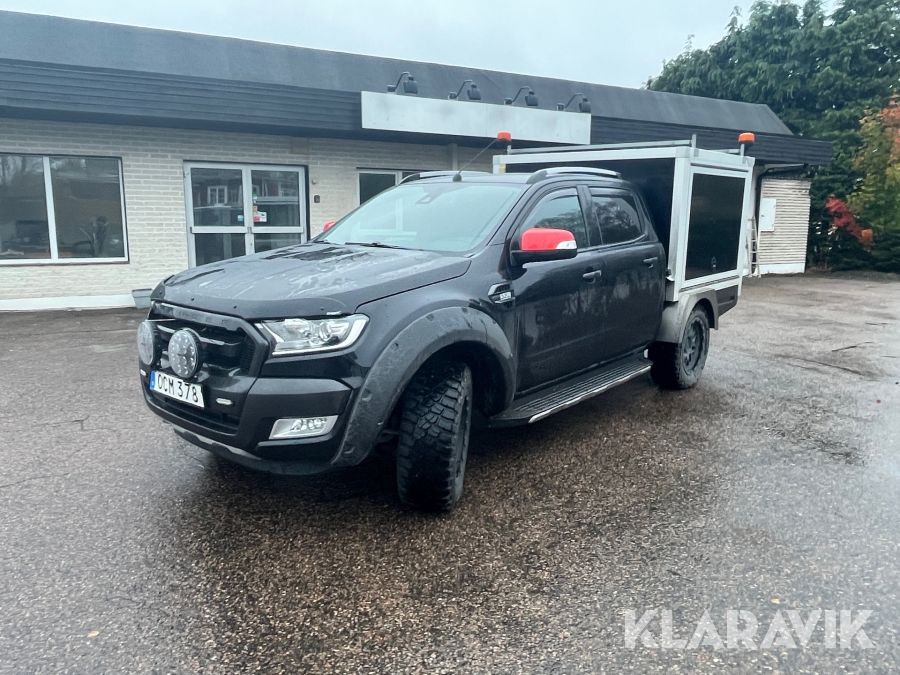 Pickup Ford Ranger Super Cab 3,2 TDCi med arbetsskåp