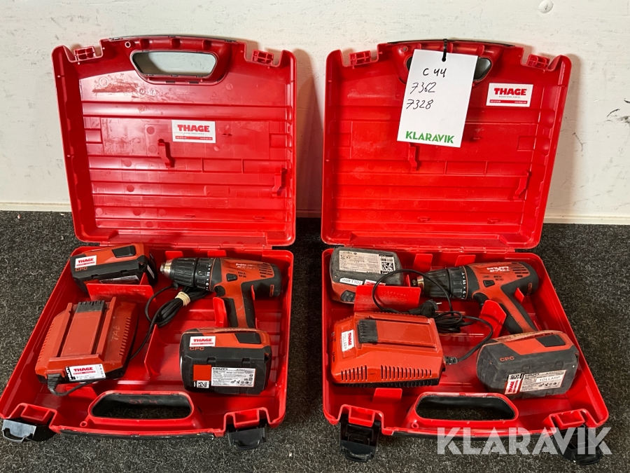 Skruvdragare 2st Hilti SFC 22-A