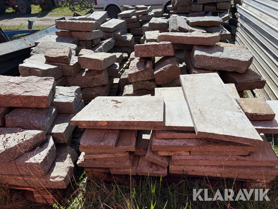 Parti med marksten/kantsten