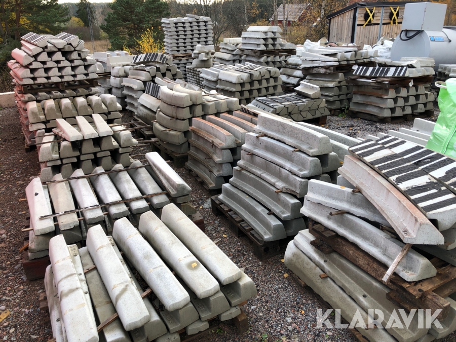 Stort parti diverse limkantsten