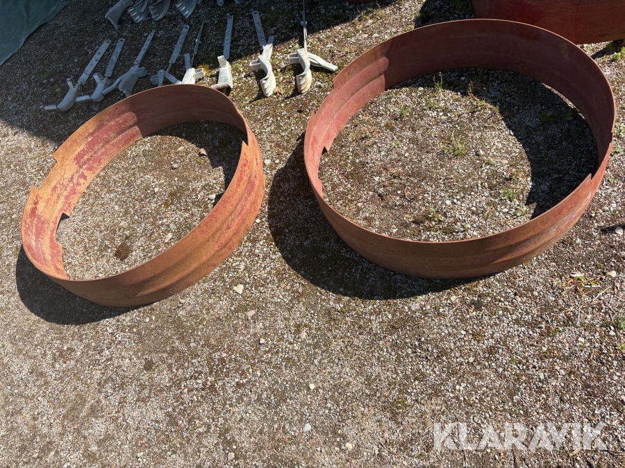 Delar till dubbelmontage ringar och spännare