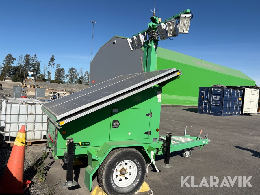 Belysningstorn med mobil belysningsmast Green Power GPFHS600A