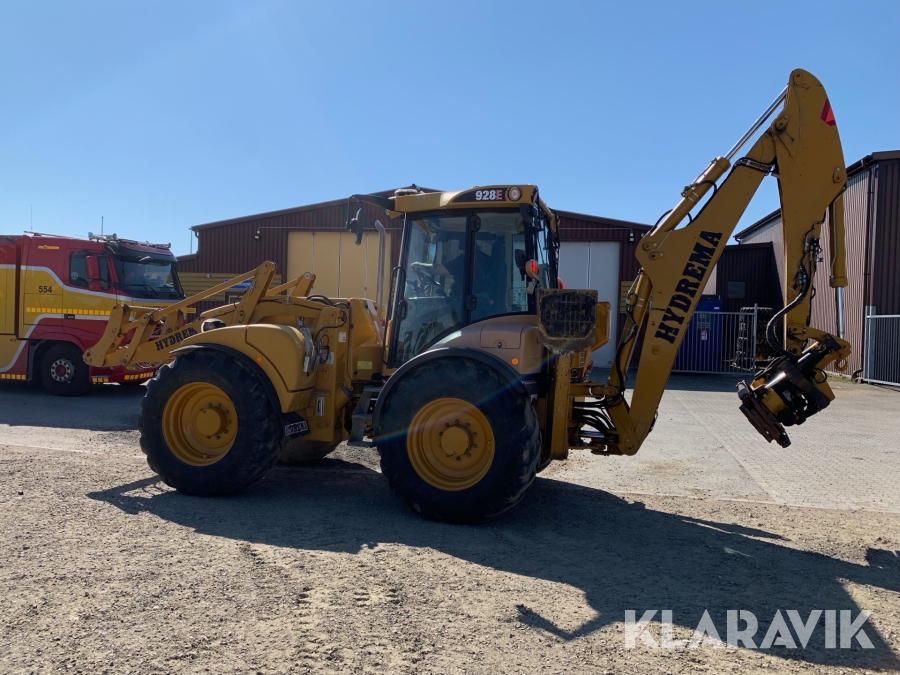 Grävlastare Hydrema 928E med tiltrotator